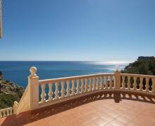 Blick von der unteren Terrasse Front Eigenschaften moraira