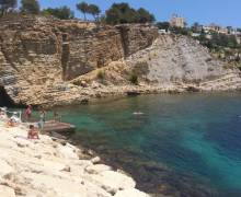 das kristallklare Wasser des Mittelmeers Moraira