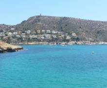 Blick von Moraira bis El Portet Spanien