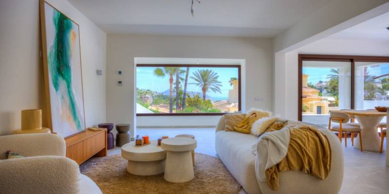 New build villa for sale in Benimeit: contemporary design and panoramic sea views