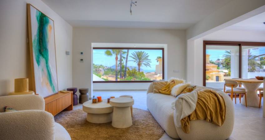 New-build villa for sale in Benimeit with a private pool and panoramic sea views