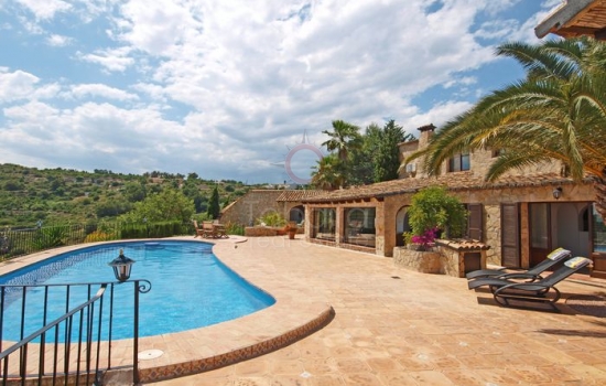 moraira finca for sale, pool and terrace