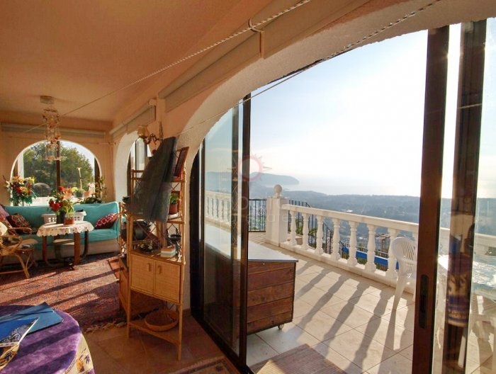villa avec vue sur la mer à vendre à benimeit moraira
