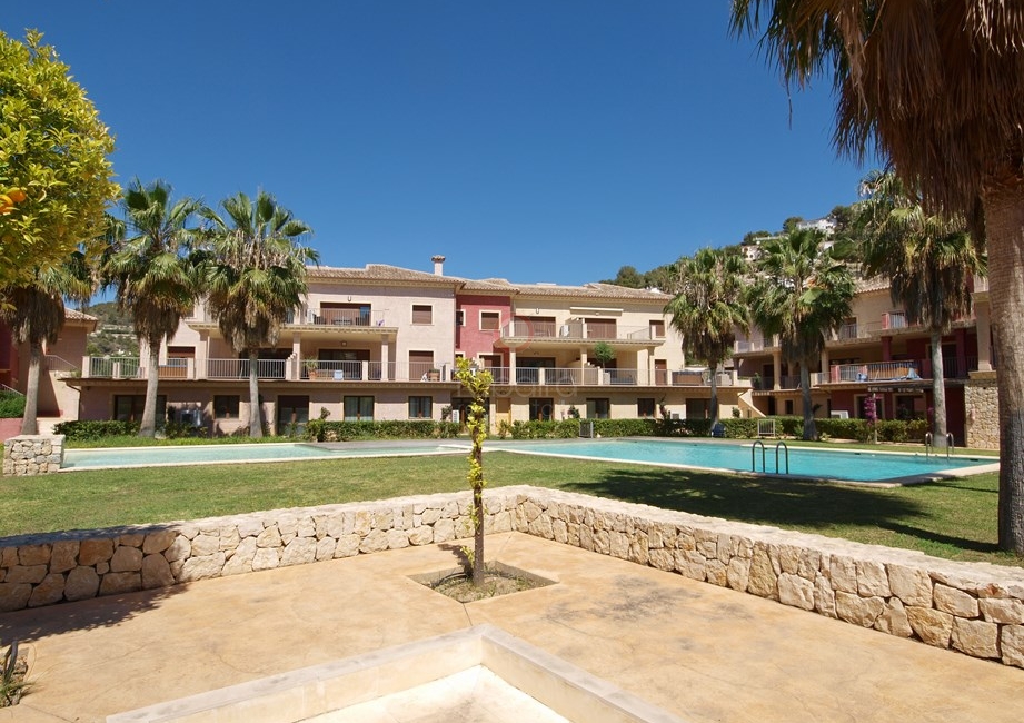 Main pool area at Jardines de Montemar Benissa