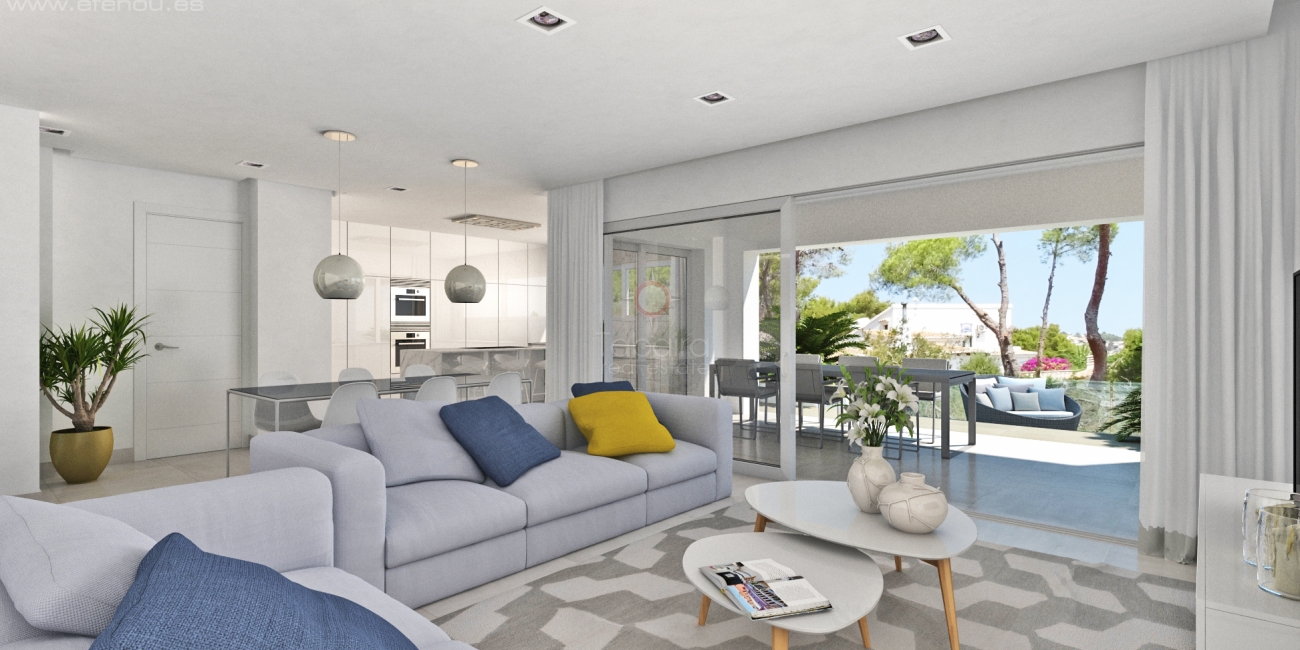 ▷ Havsutsikt ny villa till salu i Fanadix Moraira