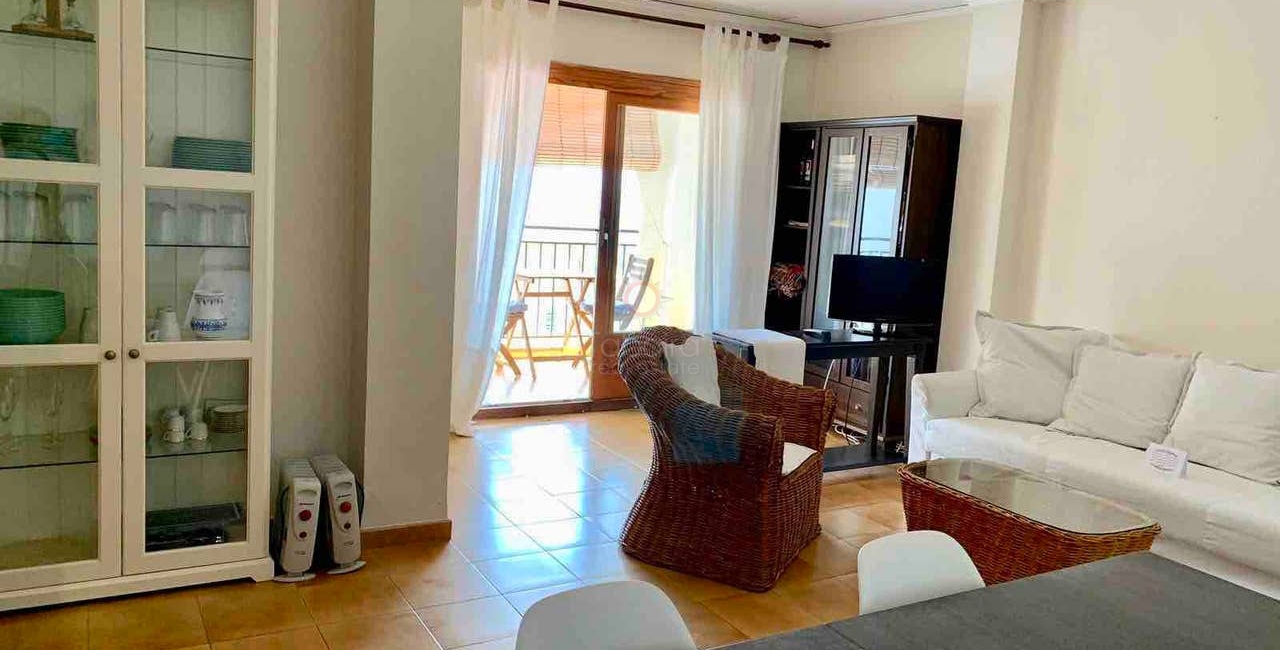 Appartement met zeezicht in het centrum van Moraira te koop