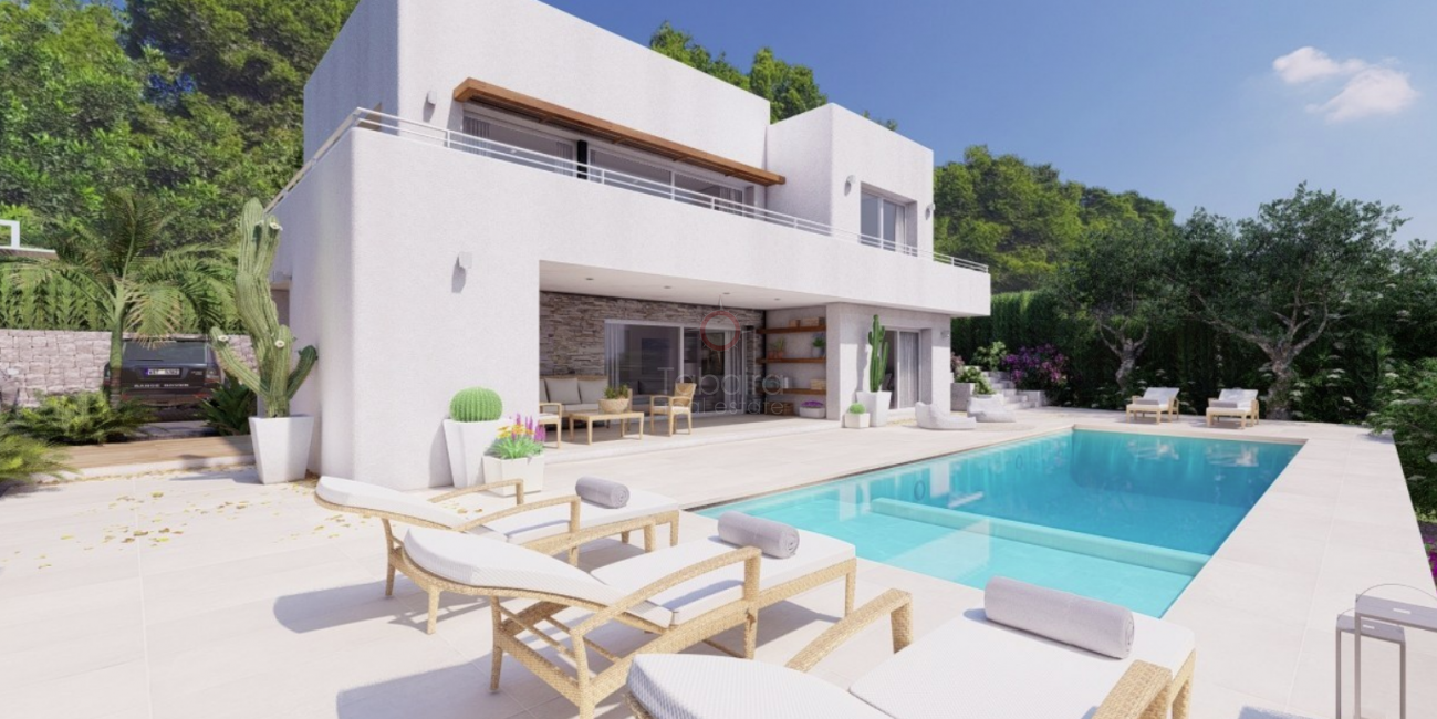 Nieuwbouw villa met zeezicht te koop in Benissa