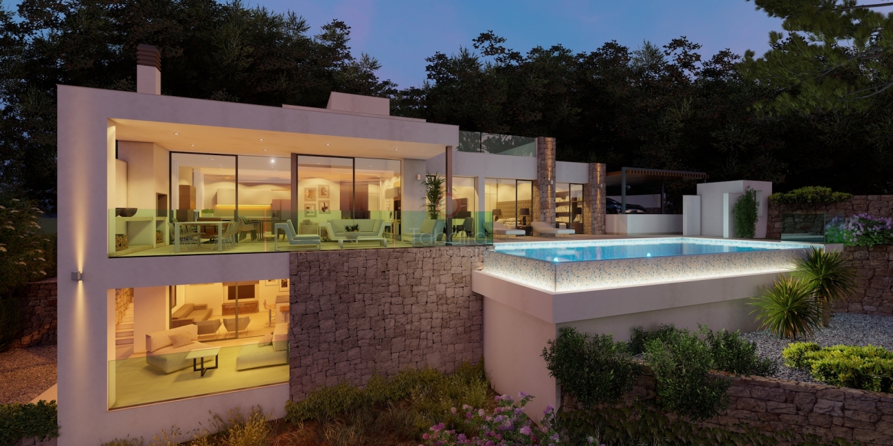 ▷ Neubau Villa zum Verkauf in Benissa mit Meerblick