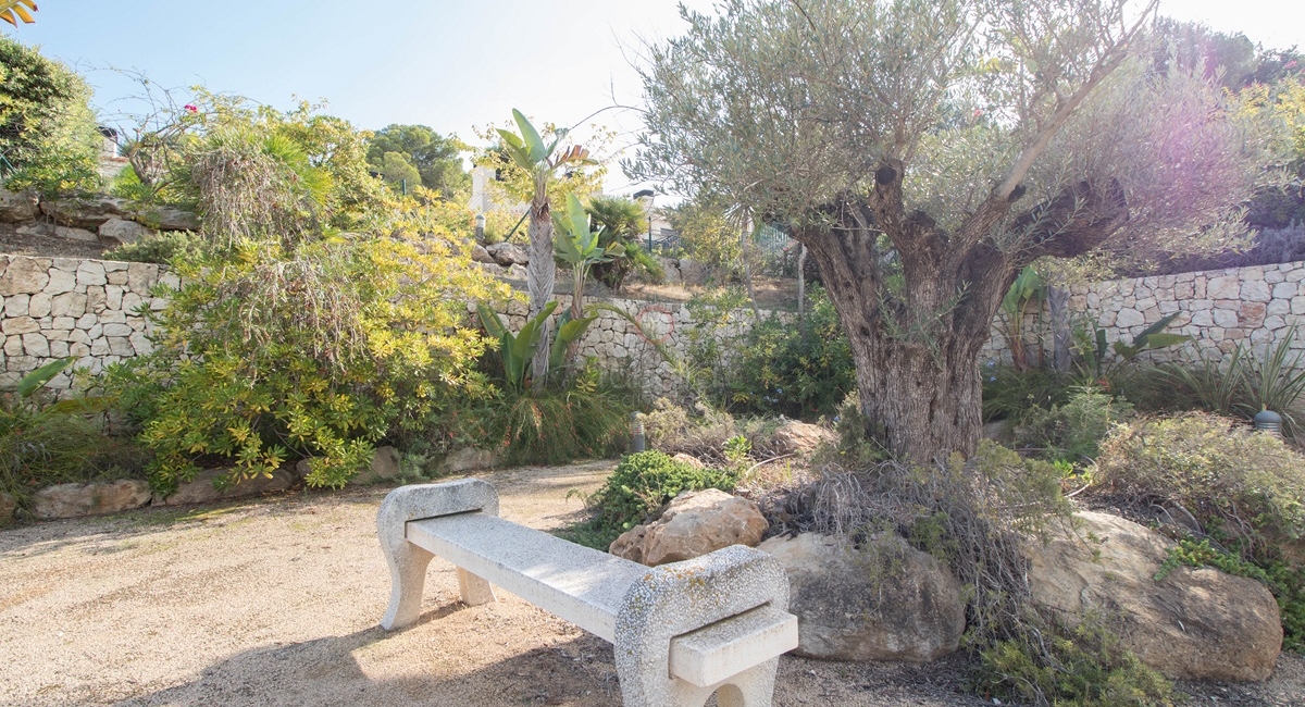 Relax area within Moraira Sport Gardens