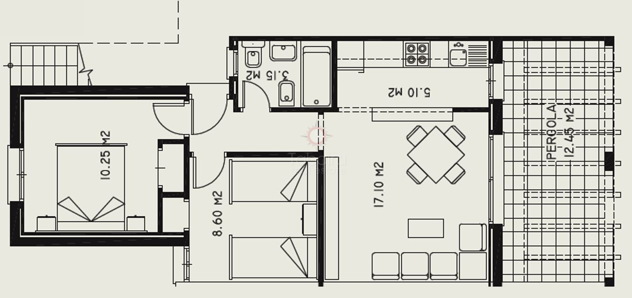 Imperial Park Appartement type F plattegrond