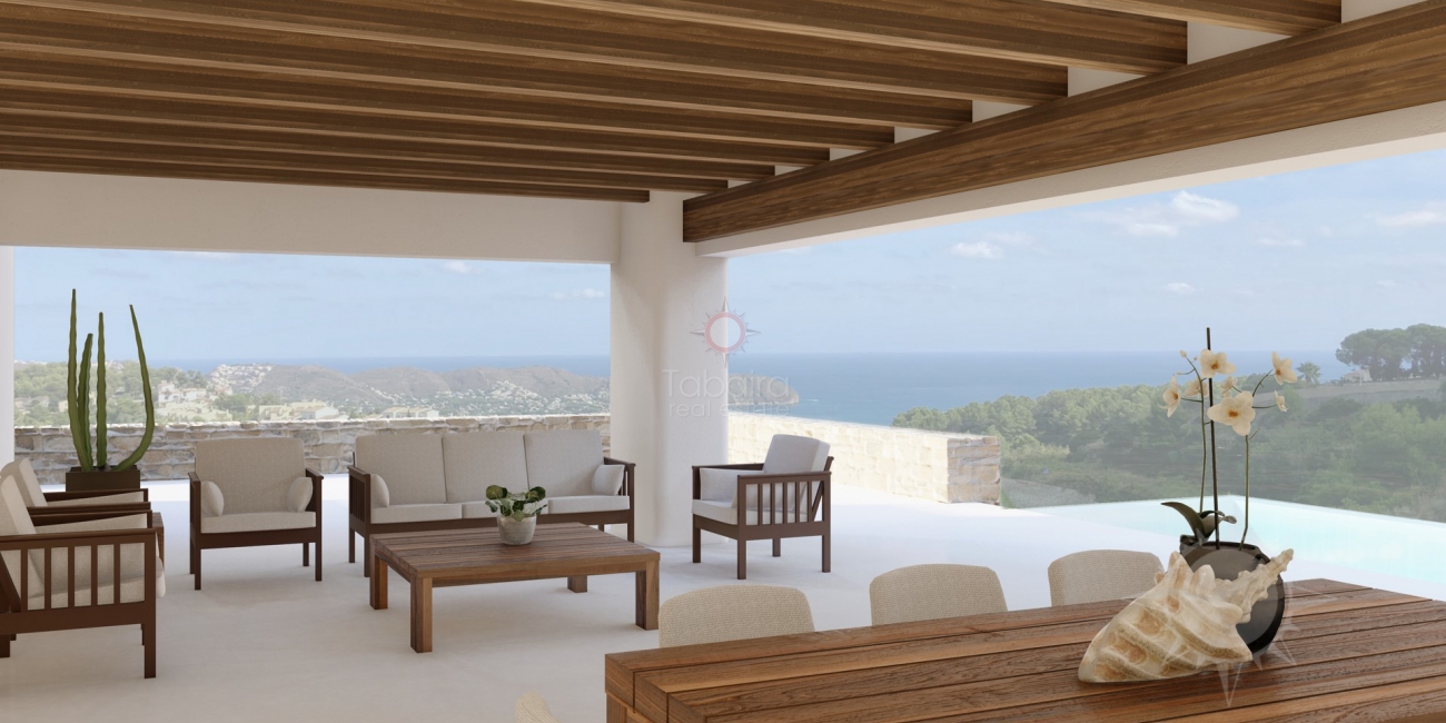 Exklusive Villa im Ibiza-Stil zum Verkauf in Moraira