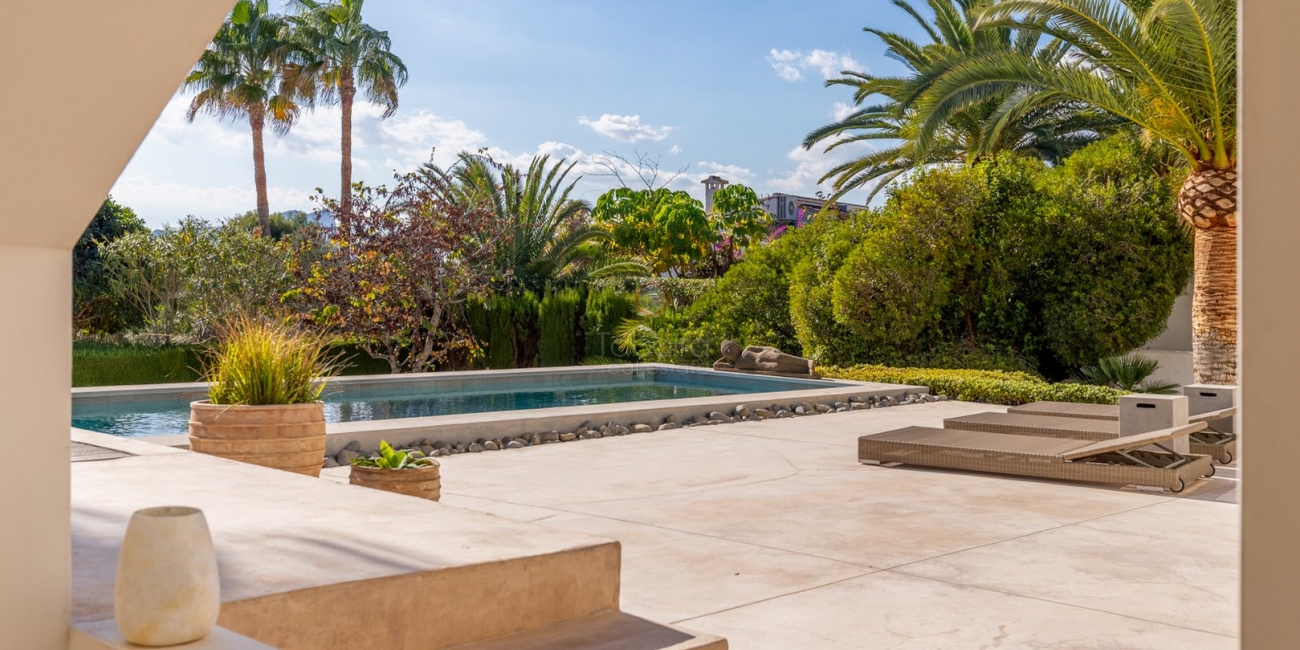 ▷ Moderne Villa im Ibiza-Stil in San Jaime Moraira