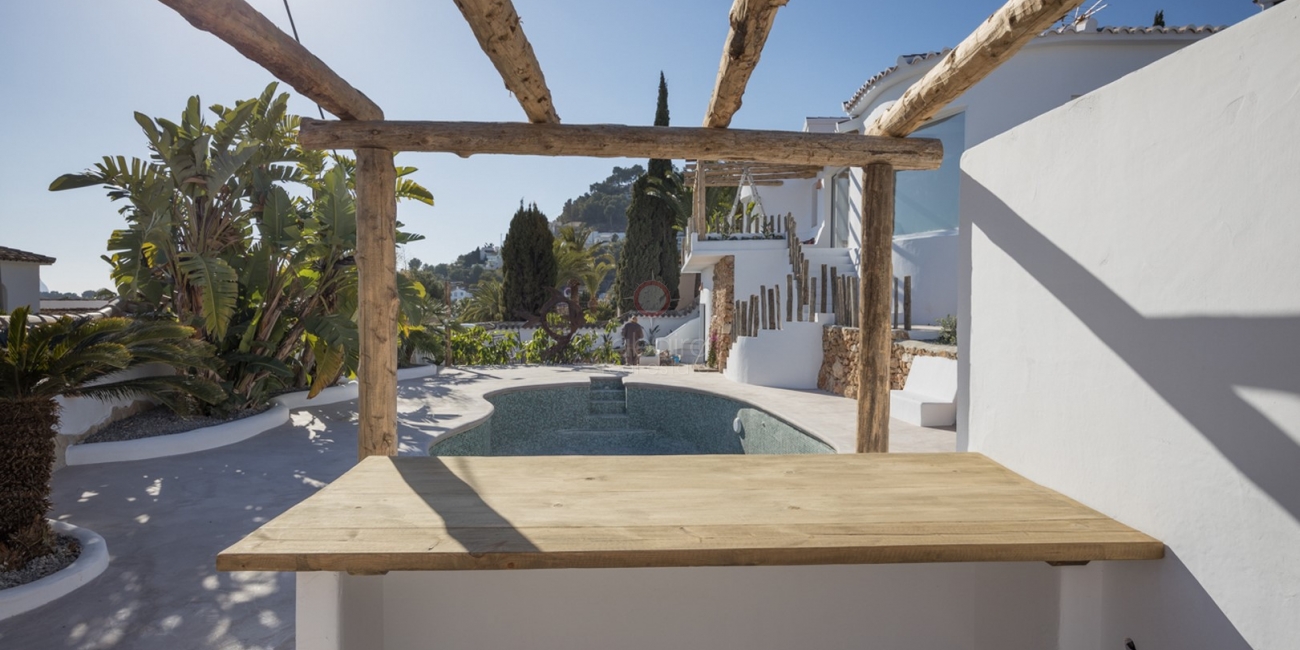 ▷ Nieuwe Ibiza Stijl Villa te koop in Benimeit Moraira