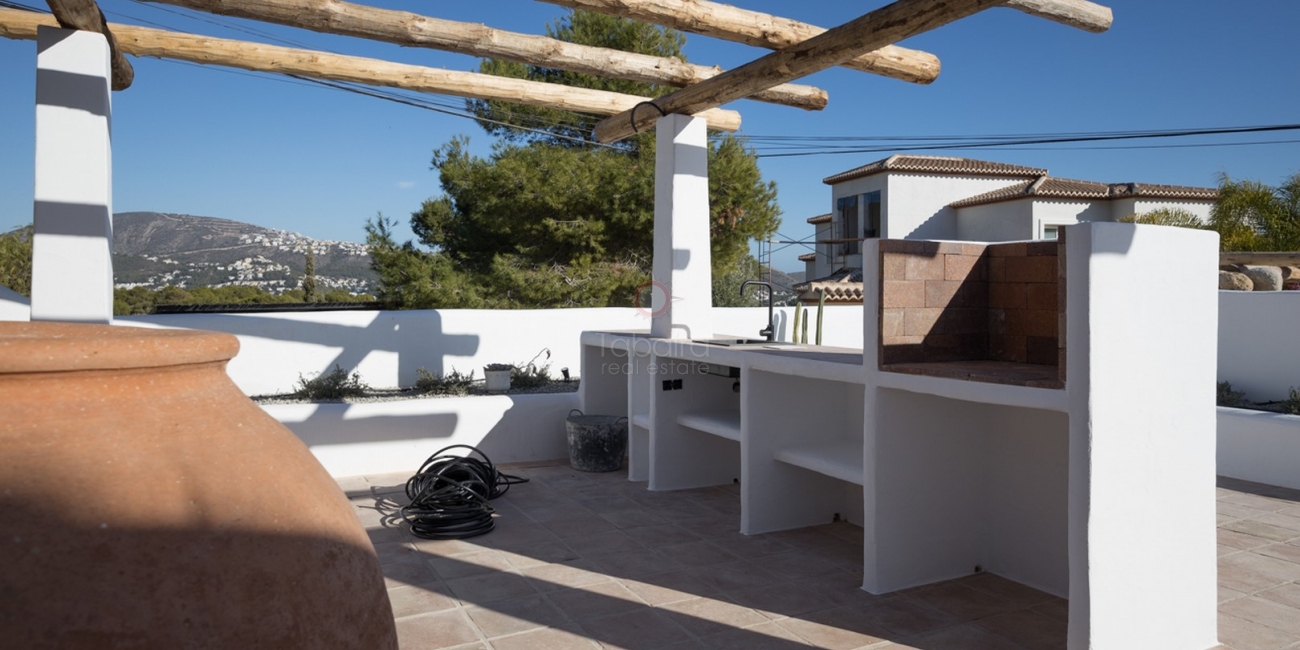 Nueva Villa Estilo Ibiza en venta en Benimeit Moraira
