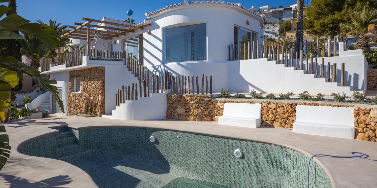 New Ibiza Style Villa for sale in Benimeit Moraira