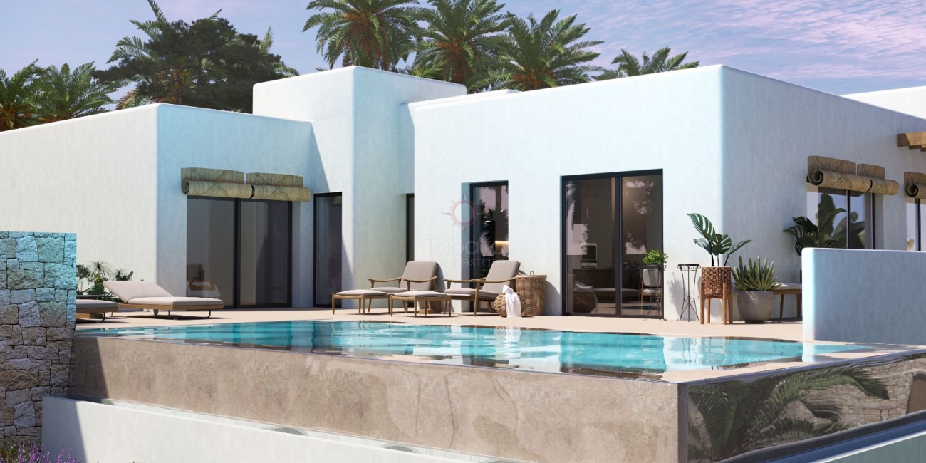 ▷ Sea View Ibiza Style Villa in Moravit Moraira