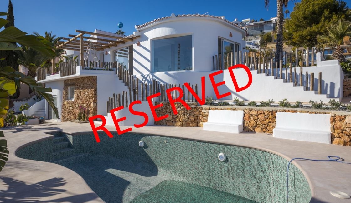▷ Nouvelle villa de style Ibiza à vendre à Benimeit Moraira