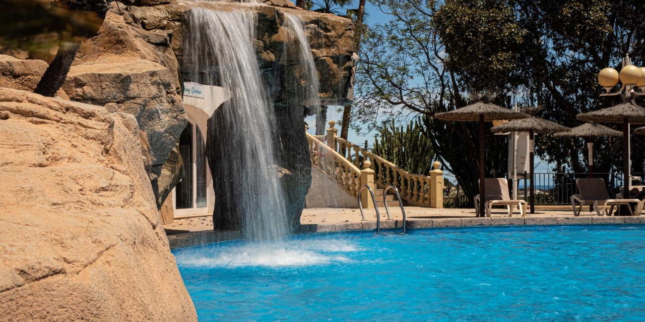 Waterfall in Imperial Park Calpe