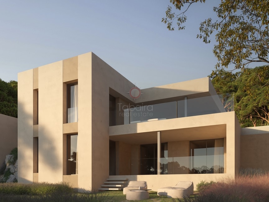 Modern villa med havsutsikt intill Fustera Beach Benissa