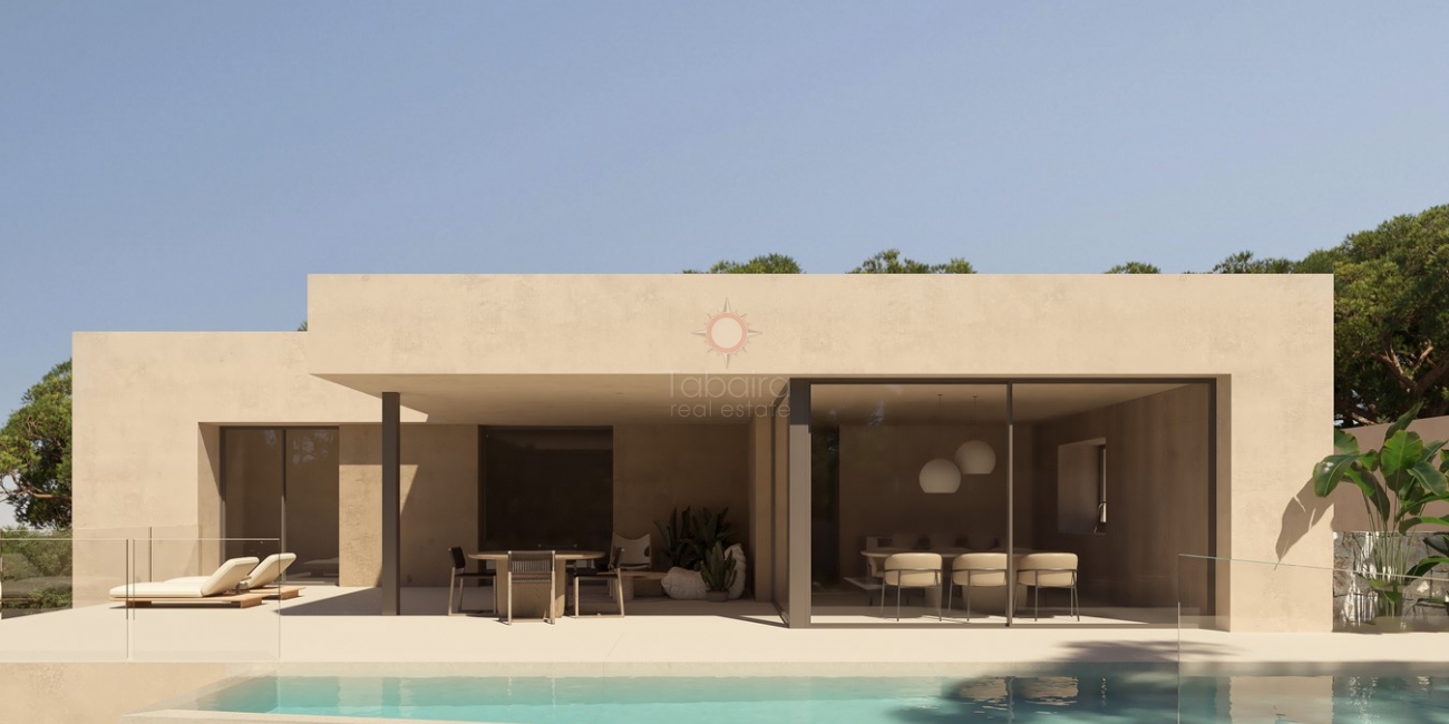 Modern villa med havsutsikt intill Fustera Beach Benissa