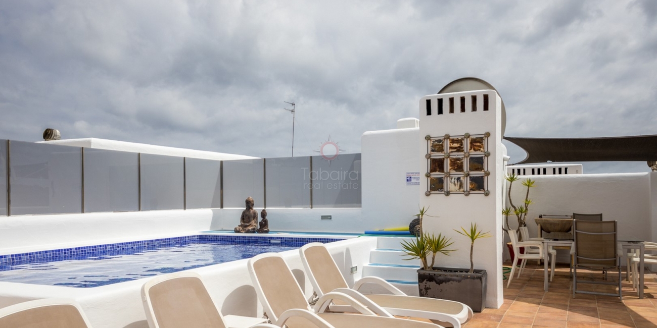 Roof Solarium - Penthouse with Sea Views & Private Pool in Moraira