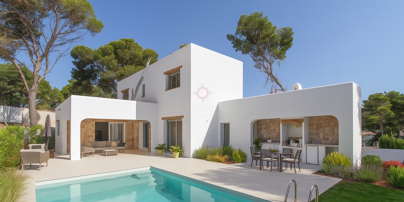 Newly Built Ibiza Style Villa in Cap Blanc Moraira